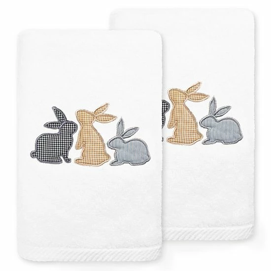 Linum Home Textiles Bunny Row Embroidered Luxury Turkish Cotton 2-pack Hand Towel Set Sand Linum Home Textiles Bunny Row Embroidered Luxury Turkish Cotton 2-pack Hand Towel Set Sand -Linum Home Textiles store unnamed file 6755