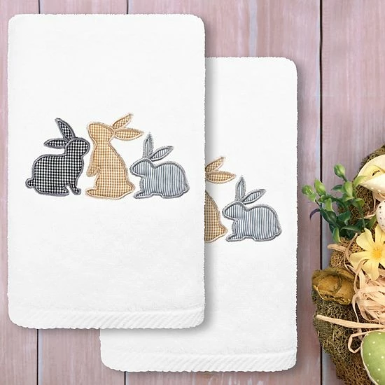 Linum Home Textiles Bunny Row Embroidered Luxury Turkish Cotton 2-pack Hand Towel Set Sand Linum Home Textiles Bunny Row Embroidered Luxury Turkish Cotton 2-pack Hand Towel Set Sand -Linum Home Textiles store unnamed file 6756