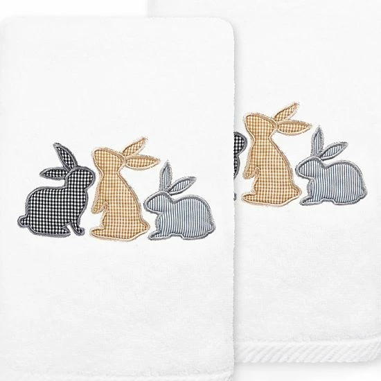 Linum Home Textiles Bunny Row Embroidered Luxury Turkish Cotton 2-pack Hand Towel Set Sand Linum Home Textiles Bunny Row Embroidered Luxury Turkish Cotton 2-pack Hand Towel Set Sand -Linum Home Textiles store unnamed file 6757