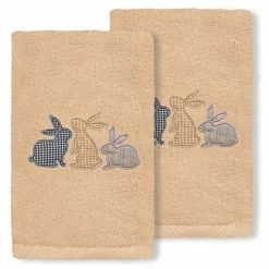 Linum Home Textiles Bunny Row Embroidered Luxury Turkish Cotton 2-pack Hand Towel Set Sand 3 Linum Home Textiles Bunny Row Embroidered Luxury Turkish Cotton 2-pack Hand Towel Set Sand -Linum Home Textiles store unnamed file 6758