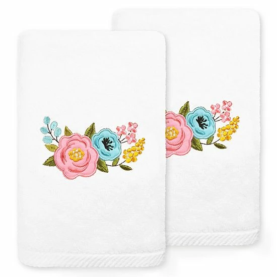 Linum Home Textiles Primavera Embroidered Luxury Turkish Cotton 2-pack Hand Towel Set White Linum Home Textiles Primavera Embroidered Luxury Turkish Cotton 2-pack Hand Towel Set White -Linum Home Textiles store unnamed file 6768