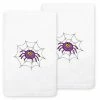 Linum Home Textiles Spider Embroidered Luxury Turkish Cotton 2-pack Hand Towel Set Sand