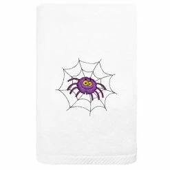 Linum Home Textiles Spider Embroidered Luxury Turkish Cotton Hand Towel Sand