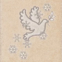 Linum Home Textiles Christmas 2-pack Dove Embroidered Luxury Turkish Cotton Hand Towels Sand 2 Linum Home Textiles Christmas 2-pack Dove Embroidered Luxury Turkish Cotton Hand Towels Sand -Linum Home Textiles store unnamed file 6816