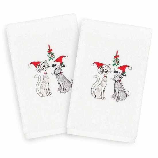 Linum Home Textiles Christmas 2-pack Cute Couple Embroidered Luxury Turkish Cotton Hand Towels Sand Linum Home Textiles Christmas 2-pack Cute Couple Embroidered Luxury Turkish Cotton Hand Towels Sand -Linum Home Textiles store unnamed file 6833