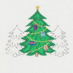 Linum Home Textiles 2-pack Christmas Three Trees Embroidered Hand Towel Set White 2 Linum Home Textiles 2-pack Christmas Three Trees Embroidered Hand Towel Set White -Linum Home Textiles store unnamed file 6836