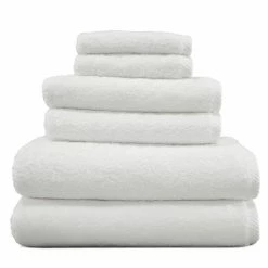 Linum Home Textiles Soft Twist 6-pc. Bath Towel Set White