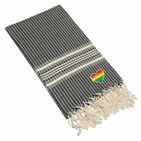 Linum Home Textiles Turkish Cotton Luxe Herringbone Cheerful Rainbow Heart Pestemal Beach Towel Beige Linum Home Textiles Turkish Cotton Luxe Herringbone Cheerful Rainbow Heart Pestemal Beach Towel Beige -Linum Home Textiles store unnamed file 6878