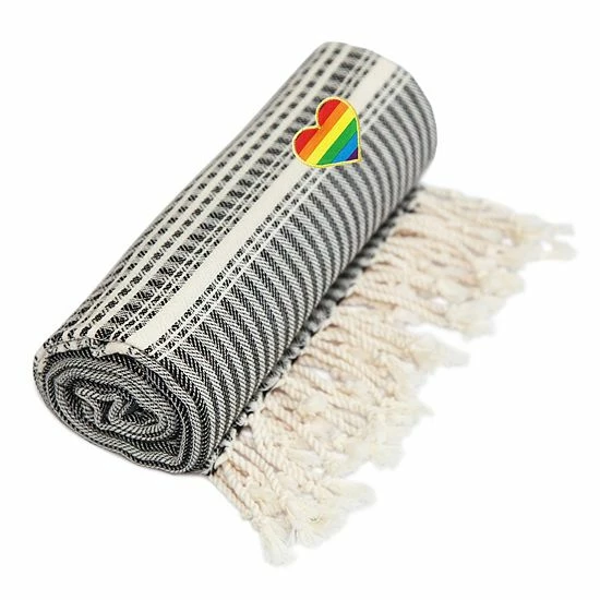 Linum Home Textiles Turkish Cotton Luxe Herringbone Cheerful Rainbow Heart Pestemal Beach Towel Beige Linum Home Textiles Turkish Cotton Luxe Herringbone Cheerful Rainbow Heart Pestemal Beach Towel Beige -Linum Home Textiles store unnamed file 6880