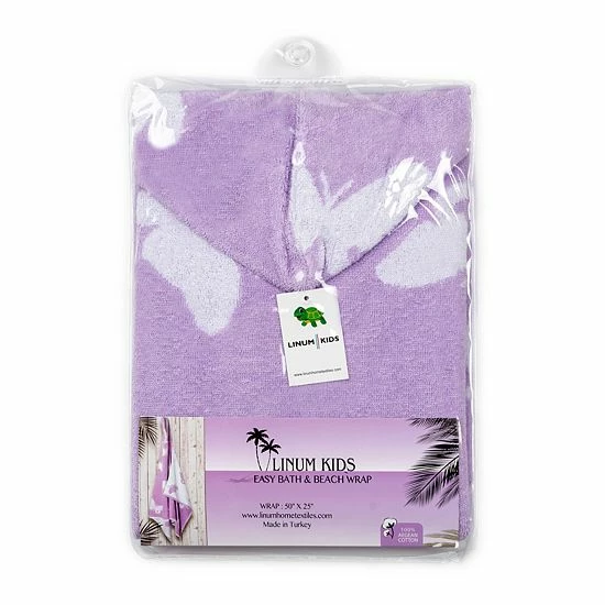 Linum Home Textiles Kids Turkish Aegean Cotton Hooded Easy Bath & Beach Wrap Linum Home Textiles Kids Turkish Aegean Cotton Hooded Easy Bath & Beach Wrap -Linum Home Textiles store unnamed file 6895