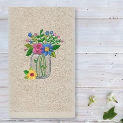 Linum Home Textiles Country Bouquet Embroidered Luxury Turkish Cotton Hand Towel White 2 Linum Home Textiles Country Bouquet Embroidered Luxury Turkish Cotton Hand Towel White -Linum Home Textiles store unnamed file 6899