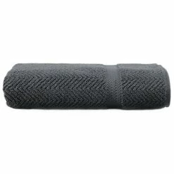 Linum Home Textiles Herringbone Bath Towel Midnight Blue