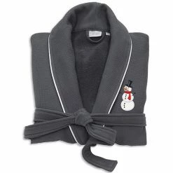 Linum Home Textiles Waffle Weave Terry Embroidered Snowman Bathrobe White 4 Linum Home Textiles Waffle Weave Terry Embroidered Snowman Bathrobe White -Linum Home Textiles store unnamed file 706