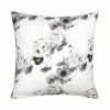 Linum Home Textiles Morning Glories Decorative Square Throw Pillow Cover Grey Multi