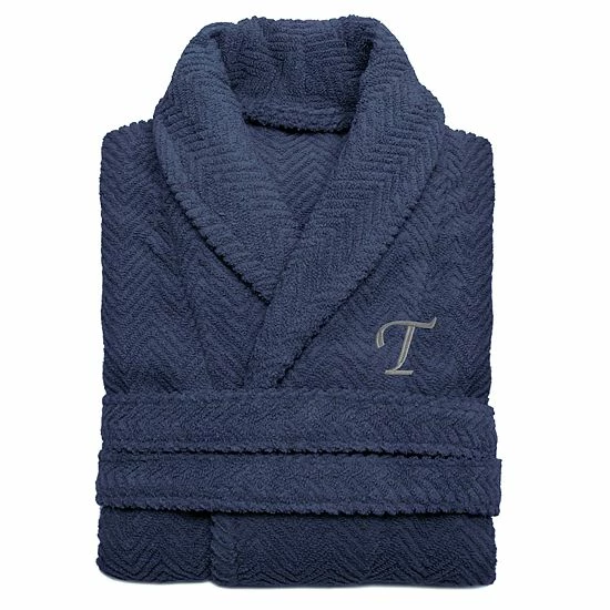 Linum Home Textiles Turkish Cotton Personalized Herringbone Weave Bathrobe Linum Home Textiles Turkish Cotton Personalized Herringbone Weave Bathrobe -Linum Home Textiles store unnamed file 71