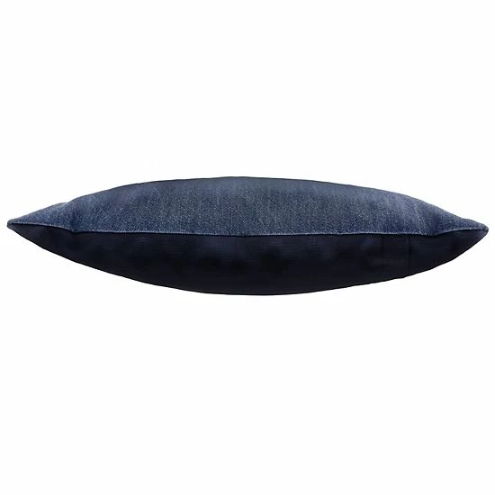 Linum Home Textiles Aaron Denim Decorative Square Throw Pillow Cover 2 Linum Home Textiles Aaron Denim Decorative Square Throw Pillow Cover - Image 2