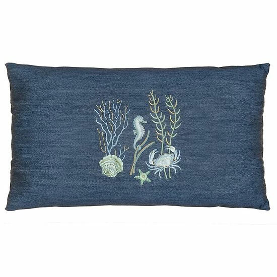 Linum Home Textiles Aaron Denim Decorative Square Throw Pillow Cover 4 Linum Home Textiles Aaron Denim Decorative Square Throw Pillow Cover - Image 4