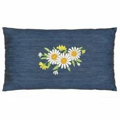 Linum Home Textiles Daisy Denim Decorative Square Throw Pillow Cover -Linum Home Textiles store unnamed file 7164