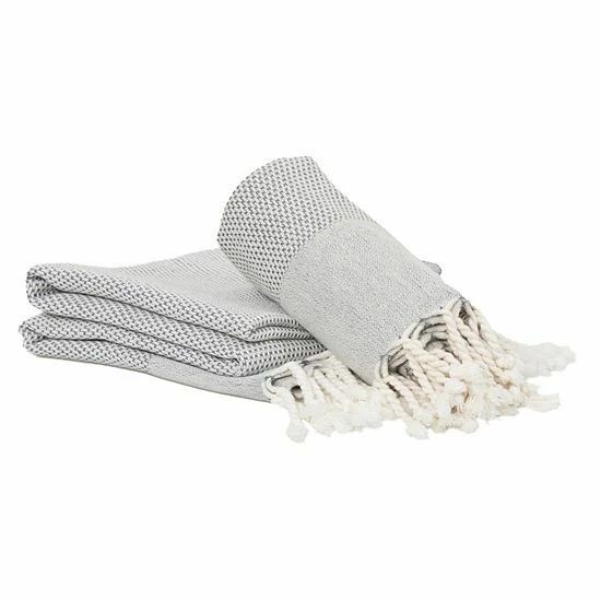 Linum Home Textiles Turkish Cotton Fun in Paradise Pestemal Beach and Hand Towel Set Gray Linum Home Textiles Turkish Cotton Fun In Paradise Pestemal Beach And Hand Towel Set Gray -Linum Home Textiles store unnamed file 7169