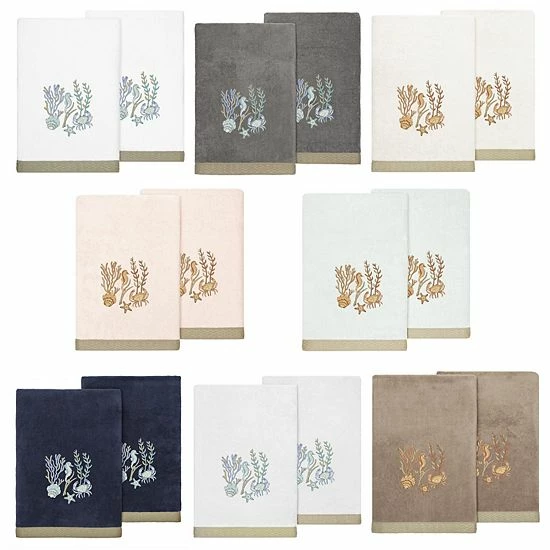 Linum Home Textiles Turkish Cotton Aaron 2-piece Embellished Bath Towel Set Cocoa Linum Home Textiles Turkish Cotton Aaron 2-piece Embellished Bath Towel Set Cocoa -Linum Home Textiles store unnamed file 7174