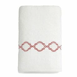 Linum Home Textiles Soft Twist Trellis Bath Towel White Beige -Linum Home Textiles store unnamed file 722