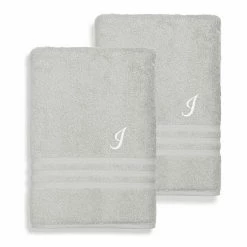 Linum Home Textiles Turkish Cotton Denzi 2-pack Personalized Bath Sheet Set -Linum Home Textiles store unnamed file 769