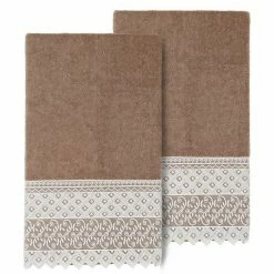 Linum Home Textiles Turkish Cotton Aiden 2-piece White Lace Embellished Bath Towel Set 4 Linum Home Textiles Turkish Cotton Aiden 2-piece White Lace Embellished Bath Towel Set -Linum Home Textiles store unnamed file 942