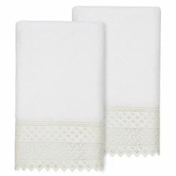 Linum Home Textiles Turkish Cotton Aiden 2-piece White Lace Embellished Bath Towel Set 6 Linum Home Textiles Turkish Cotton Aiden 2-piece White Lace Embellished Bath Towel Set -Linum Home Textiles store unnamed file 944