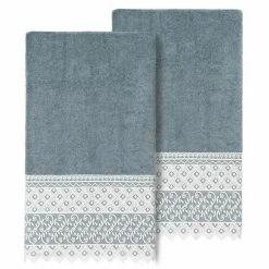 Linum Home Textiles Turkish Cotton Aiden 2-piece White Lace Embellished Bath Towel Set 8 Linum Home Textiles Turkish Cotton Aiden 2-piece White Lace Embellished Bath Towel Set -Linum Home Textiles store unnamed file 946