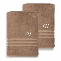 Linum Home Textiles Turkish Cotton Denzi 2-piece Personalized Bath Sheet Set -Linum Home Textiles store unnamed file 957