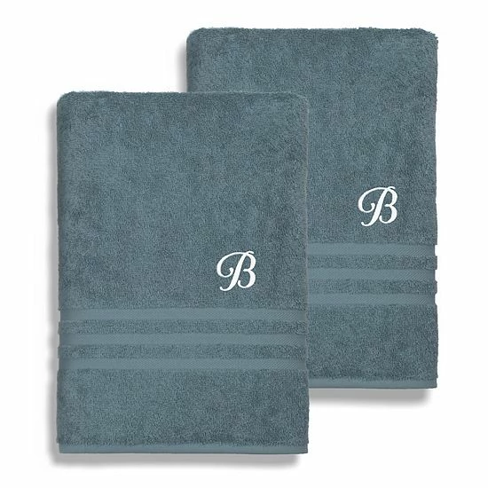 Linum Home Textiles Turkish Cotton Denzi 2-pack Personalized Bath Sheet Set 11 Linum Home Textiles Turkish Cotton Denzi 2-pack Personalized Bath Sheet Set - Image 11